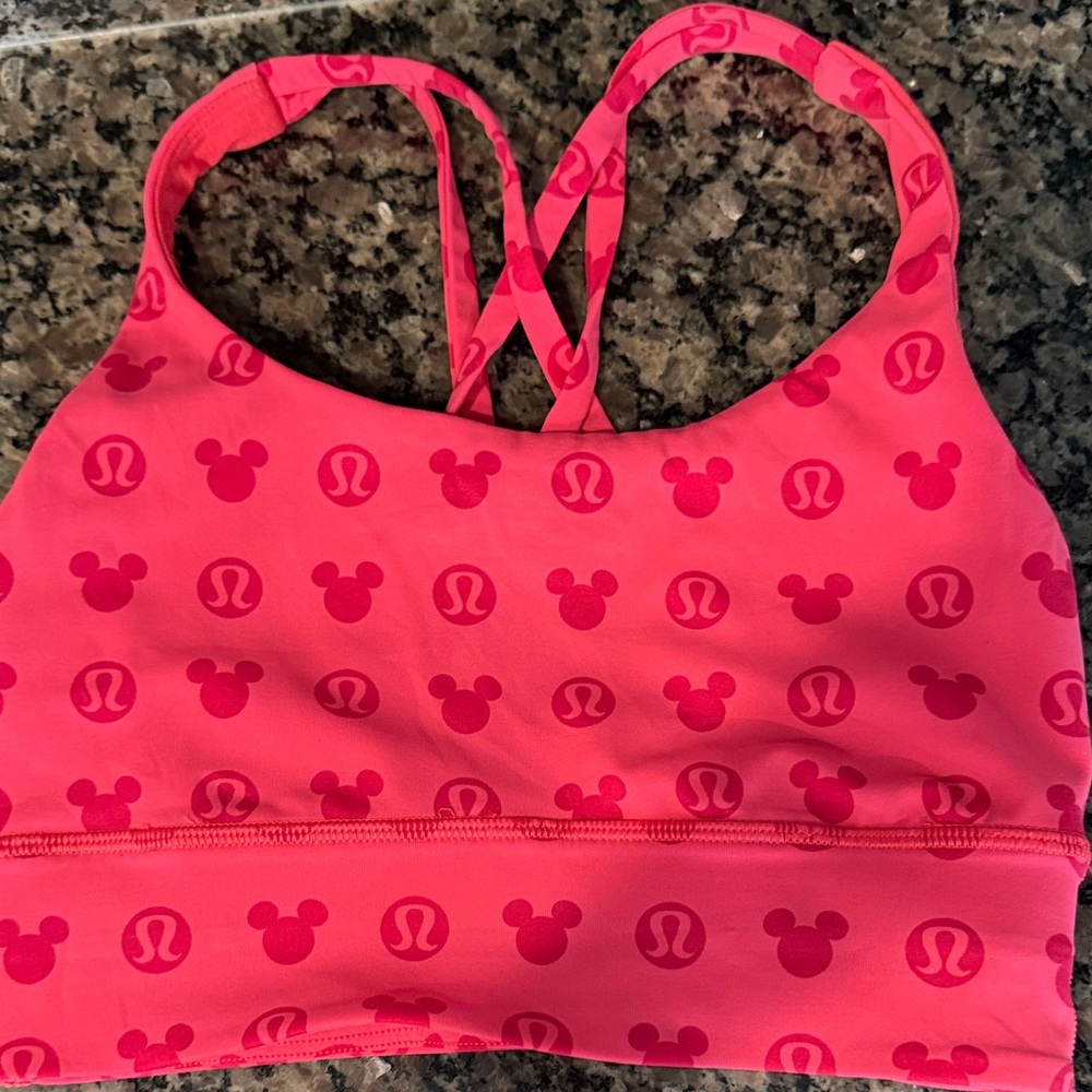 lululemon athletica Disney Sports Bra - Coral Pink